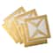 Gold Treat Boxes with White Trim By Celebrate It®